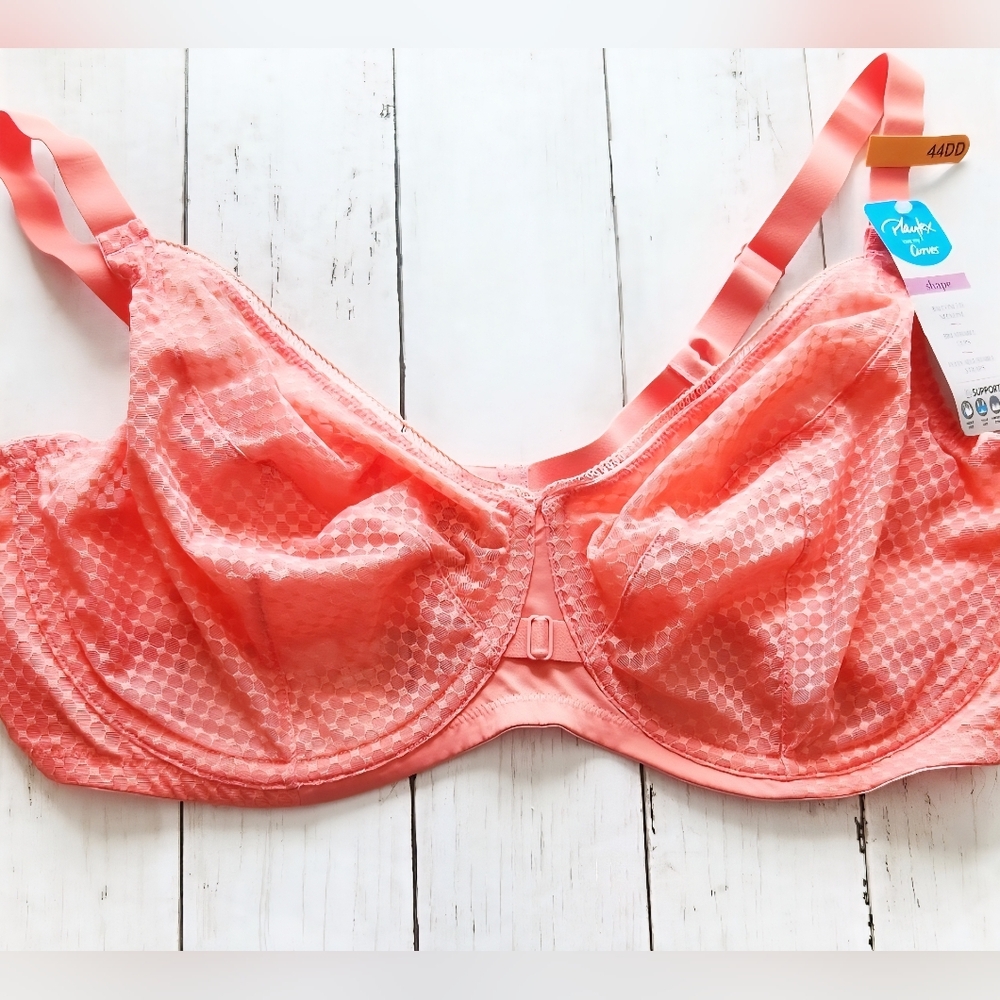 Playtex Coral Love My Curves Bra Size 44DD BNWT